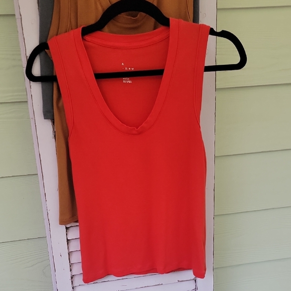 💗 a new day Women's Sleeveless Tank Tops - Black, Gray, Brown, Red, White M/L - Picture 4 of 8